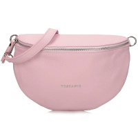 Pink leather crossbody bag Toscanio F181