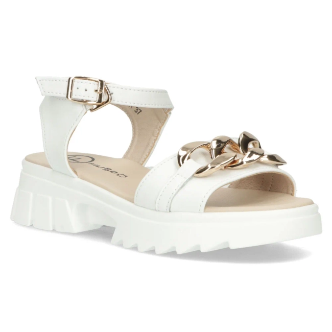 Leather sandals Filippo DS4614/24 WH white