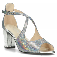 Sandały na słupku Filippo DS4632/23 SI srebrne
