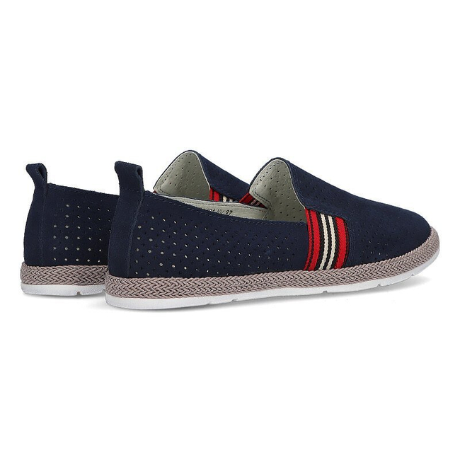 Leather shoes Filippo DP2309/21 NV navy blue