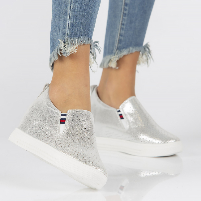 Leather shoes Filippo DP1356/22 SI silver