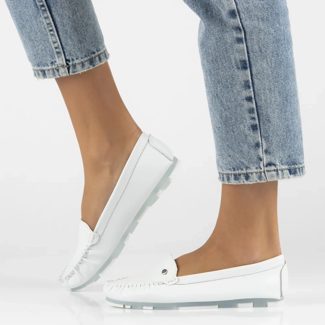 Leather loafers Filippo DP2037/25 WH white