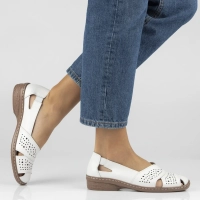Leather shoes Filippo DP7759/26 WH white