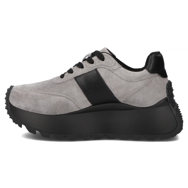 Leather sneakers Filippo DP6785/25 GR grey