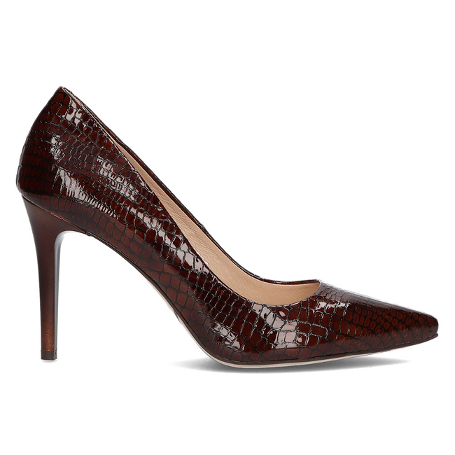 Leather pumps Filippo 1555 Brown