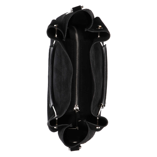 Handbag Filippo leather 1925 suede BLACK