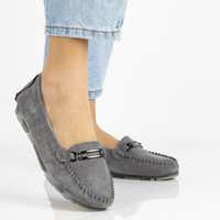 Leather loafers Filippo DP1202/21 GR gray