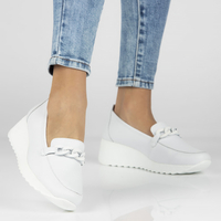 Leather shoes Filippo DP3632/23 WH white