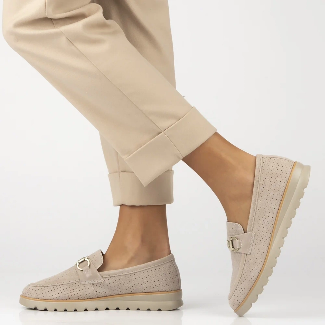 Leather shoes Filippo DP6851/25 BE beige