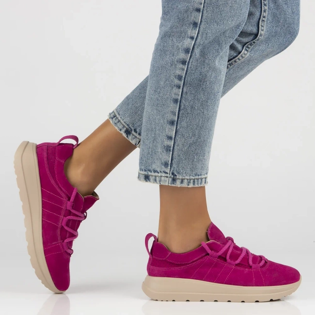 Leather sneakers Filippo DP6706/25 FH pink