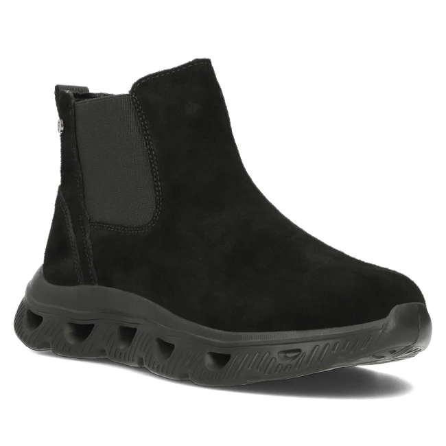 Leather ankle boots DBT6346/24 BK black