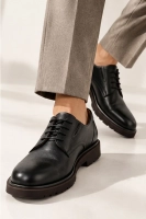 Leather shoes Filippo MP8010/26 BK black