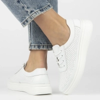 Leather shoes Filippo DP6753/25 WH white