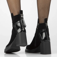 Leather ankle boots Filippo DBT6420/24 BK black