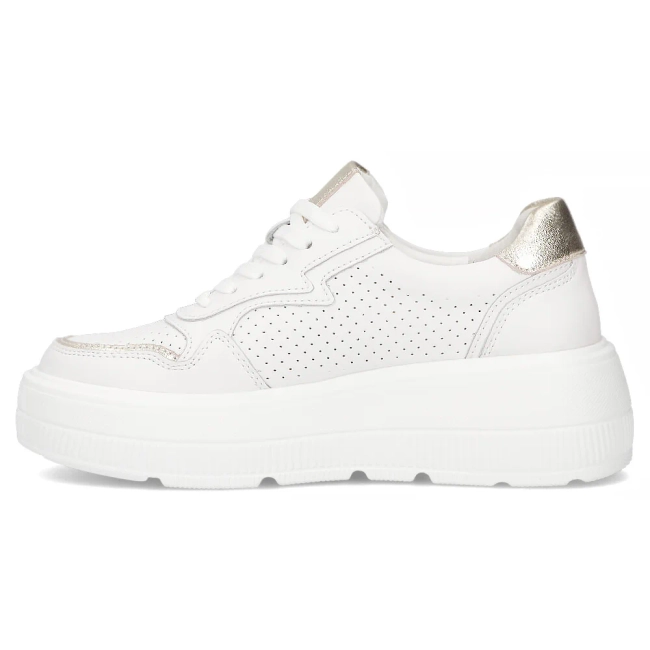 Skórzane sneakersy Filippo DP6843/25 WH białe