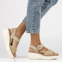 Sandals Rieker 69176-62 beige