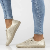 Leather shoes Filippo DP6140/25 GO gold