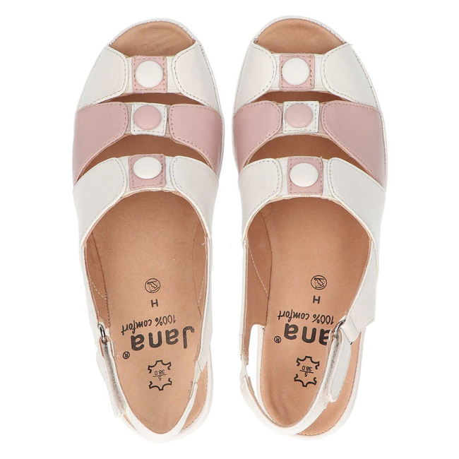 Sandals Jana 8-29292-22 151 White/Rose