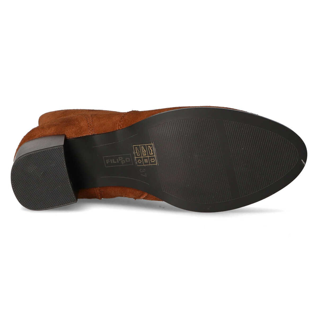 Botki Filippo DBT1587/20 BR brązowe