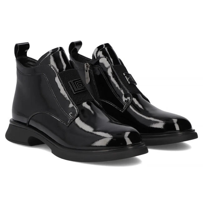 Leather ankle boots Filippo DBT7383/25 BK black