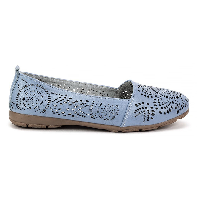 Półbuty Filippo DP080/18 LT. BL light blue