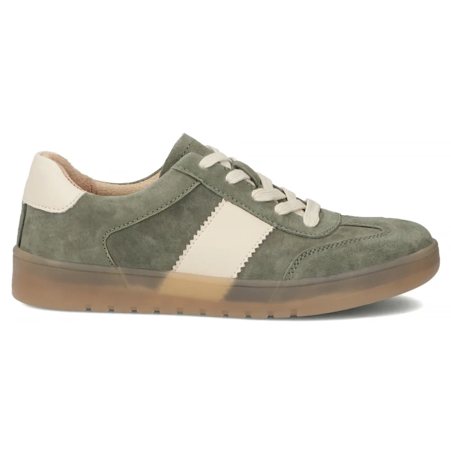 Skórzane sneakersy Filippo DP6770/25 KH zielone