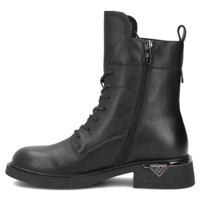 Leather ankle boots Filippo DBT8034/26 BK black