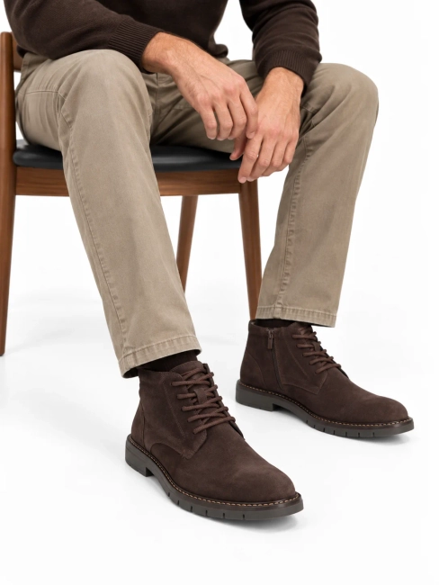Leather ankle boots Filippo MBT8318/26 D BR brown