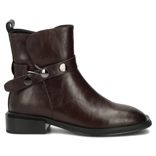 Skórzane botki Filippo DBT8152/26 D BR brązowe