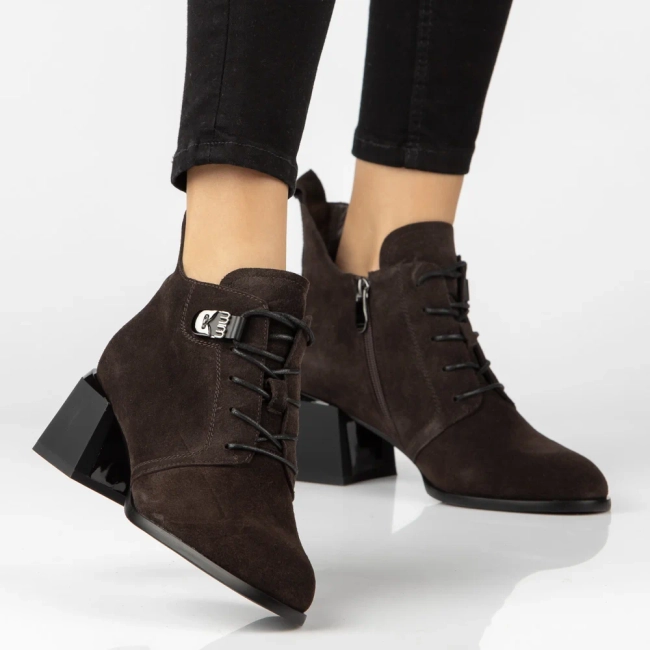 Leather ankle boots Filippo DBT8130/26 BR SU brown