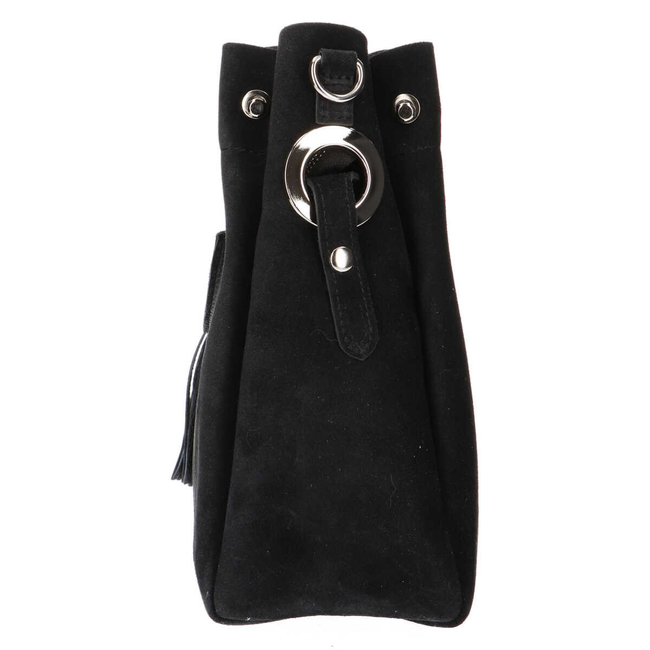 Handbag Filippo leather 1925 suede BLACK