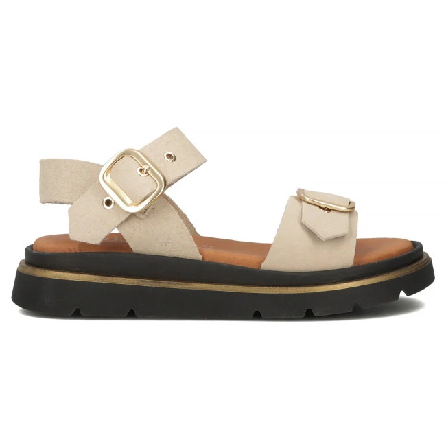 Leather sandals Yokono YAMBRE-251 SERRAJE CRUDO beige