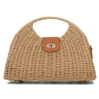 Brown woven bag bohonest