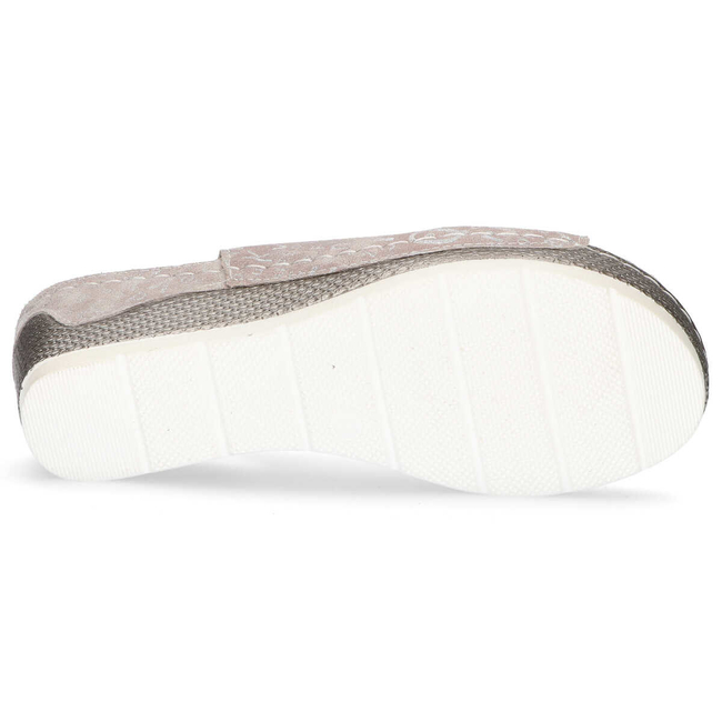 Skórzane sandały Filippo DS758/20 GR szare