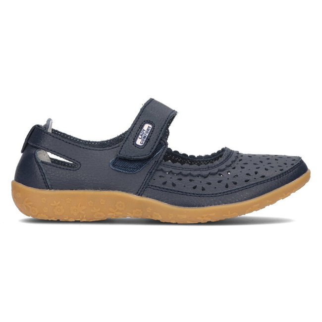 Leather shoes Vinceza DP093/17 NV navy blue