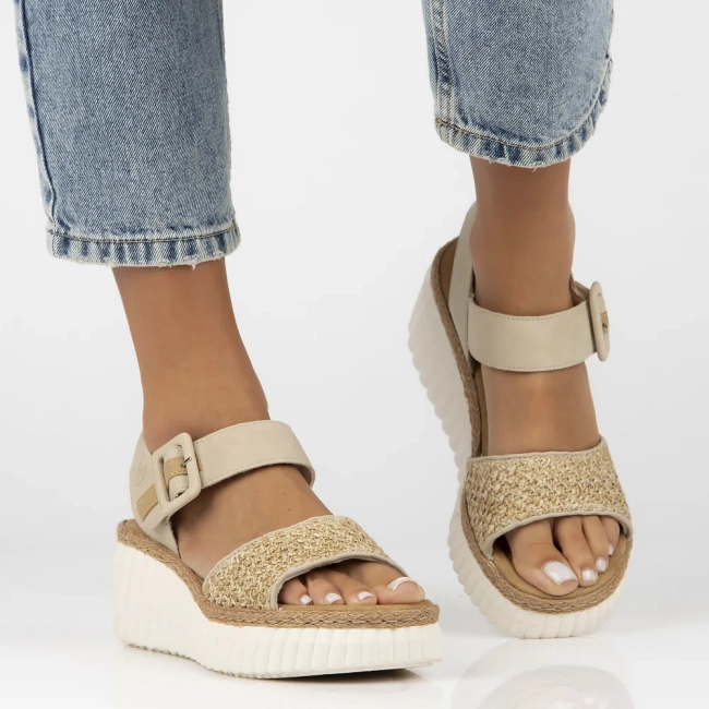 Sandals Rieker 69176-62 beige