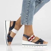 Leather sandals Filippo DS6151/24 NV navy