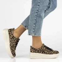 Leather sneakers Filippo DP6795/25 LEO leopard