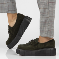 Leather shoes Filippo 20101 W olive