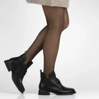 Leather ankle boots Filippo DBT7191/25 BK black