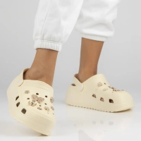 Klapki Filippo DK6690/24 WH kremowe