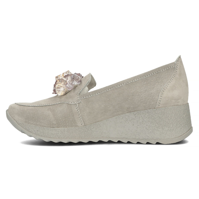 Leather shoes Filippo DP4563/23 GR grey