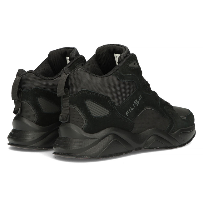 Skórzane Trekkingi Filippo MTR3089/21 BK czarne