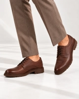 Leather shoes Filippo MP8013/26 BR brown