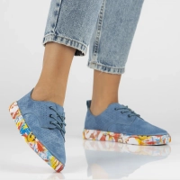 Leather shoes Filippo DP6206/24 BL blue