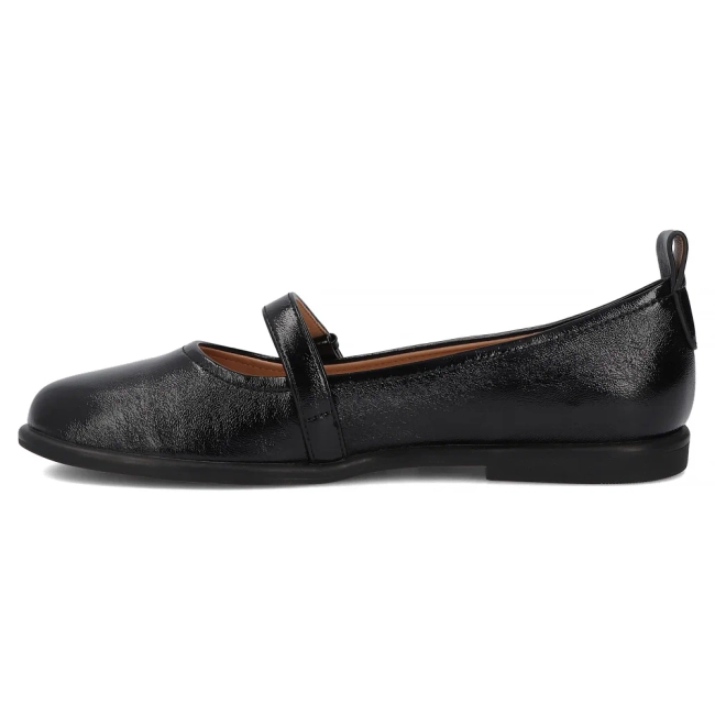 Skórzane baleriny Filippo DP7742/26 BK czarne
