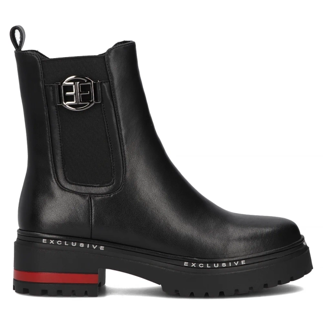 Leather ankle boots Filippo DBT6598/24 BK black