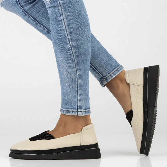 Leather shoes Filippo DP7000/25 BE beige