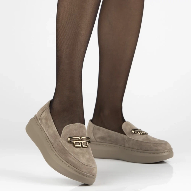 Leather shoes Filippo DP7216/25 BE beige