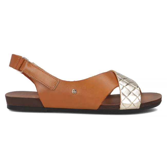 Skórzane sandały Filippo 40141 brązowe